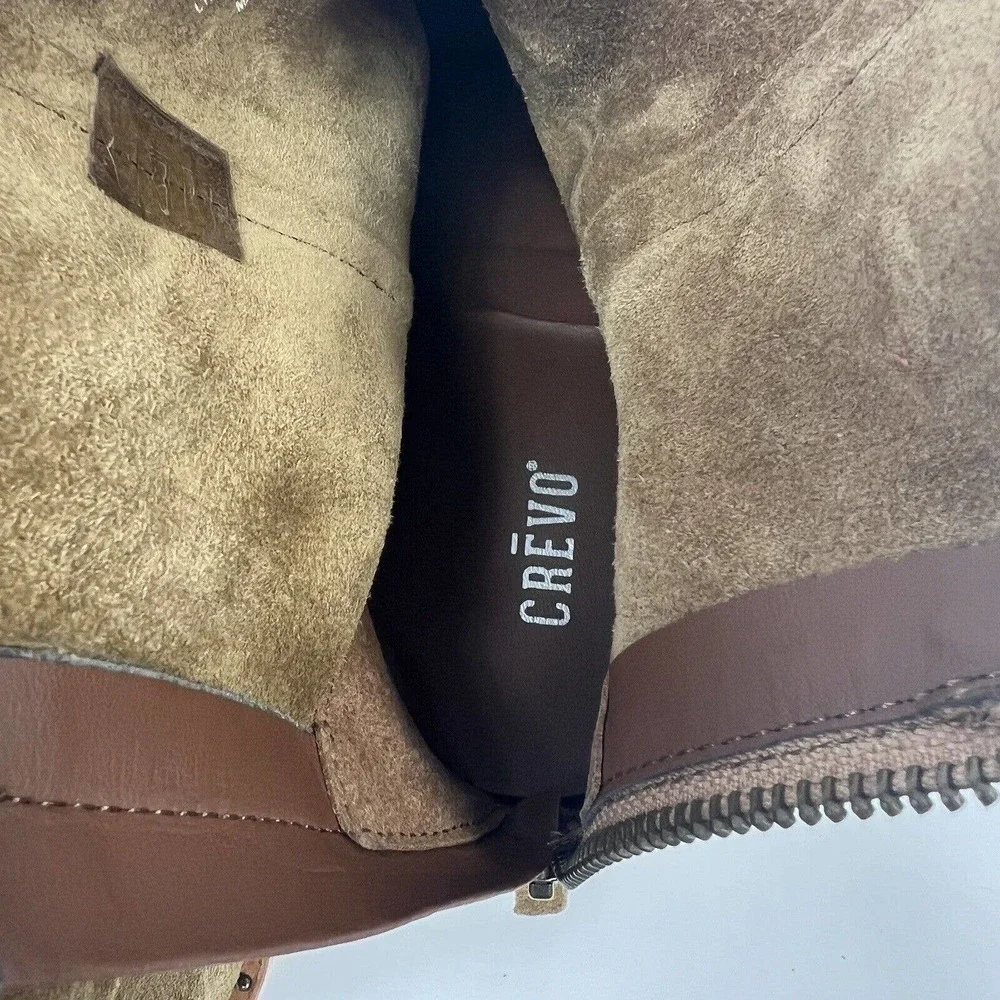 Crevo Brown Suede Ankle Boots - Picture 9 of 12